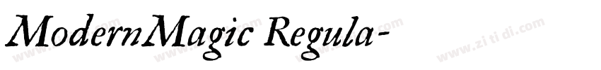 ModernMagic Regula字体转换
